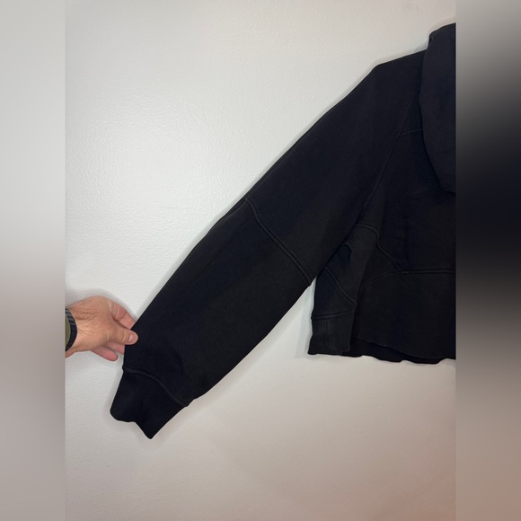 Pre-Owned MD/LG Lululemon Scuba Oversized Half-Zip Hoodie in Black - Picture 11 of 12